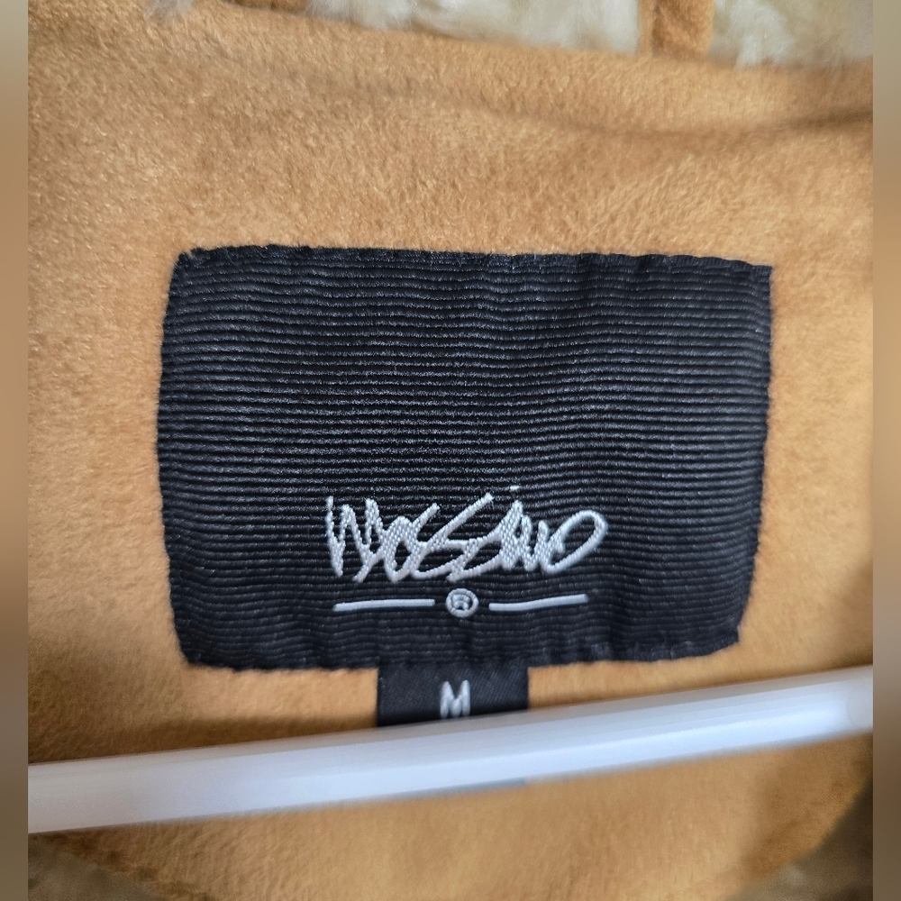 Super Soft Mossimo Supply Co. Tan Penny Lane with Cream Lining Faux Fur Coat M - Picture 2 of 9